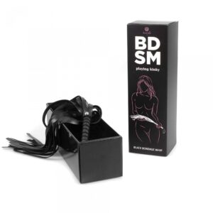 Pejcz Black Bondage Whip – Klasyczny Czarny Pejcz BDSM z Rączką