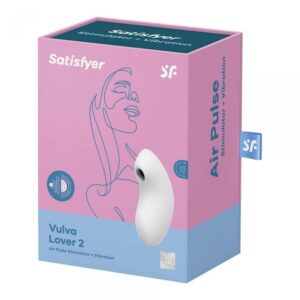 Vulva Lover 2 white - Najwyższa przyjemność dla kobiet! Stymulacja falami i wibracjami. Idealny dla podróży