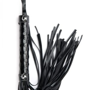 Black Perfect Flogger – Czarny Skórzany Pejcz BDSM
