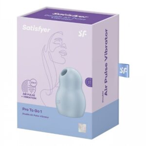 Satisfyer Pro To Go 1 - Kompaktowy wibrator z falami ciśnienia i wibracjami, idealny do podróży
