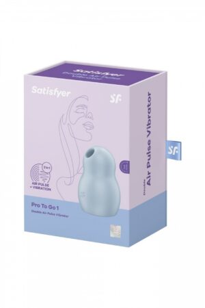 Satisfyer Pro To Go 1 - Kompaktowy wibrator z falami ciśnienia i wibracjami, idealny do podróży