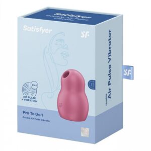 Satisfyer Pro To Go 1 - Kompaktowy wibrator z falami ciśnienia i wibracjami do podróży