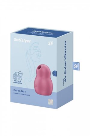 Satisfyer Pro To Go 1 - Kompaktowy wibrator z falami ciśnienia i wibracjami do podróży