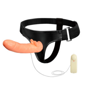 Dildo z paskiem o lśniącej mocy - intensywna stymulacja, rotacja i penetracja
