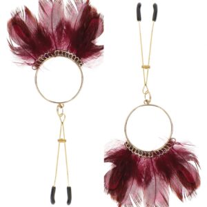 TABOOM Tweezers with Feathers - Delikatne i Zmysłowe Akcesoria Do Pobudzania Słodkich Stref