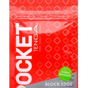 Masturbator Pocket Block Edge - Intensywna przyjemność w formacie na miarę Twojej kieszeni!