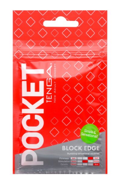 Masturbator Pocket Block Edge - Intensywna przyjemność w formacie na miarę Twojej kieszeni!