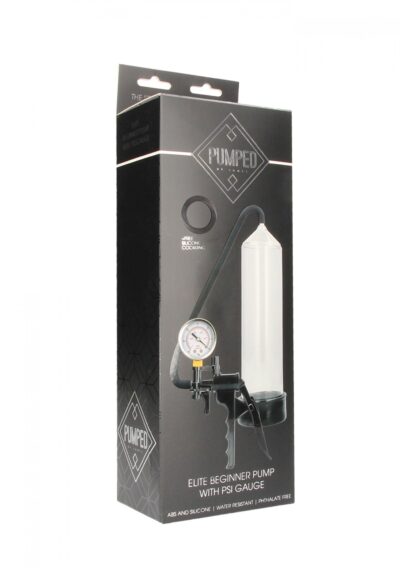 Elite Beginner Pump With PSI Gauge   Transparent