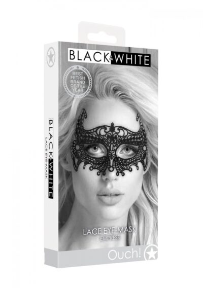 Empress Black Lace Mask - Tajemnicza i Uwodzicielska Maska Erotyczna!