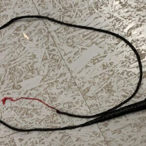 Kinky Fetish Mega Whip 225 cm Black – Ekstremalnie Długi Bicz BDSM