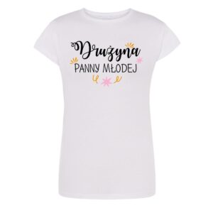 Biała koszulka damska  Drużyna Panny Mlodej M