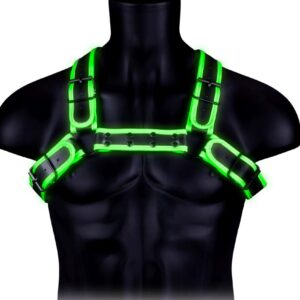 Ouch! Glow in the Dark - Ekskluzywna Uprząż BDSM z Efektem Świecenia w Ciemności