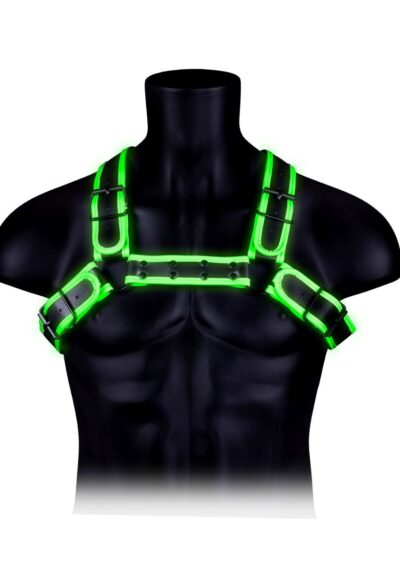Ouch! Glow in the Dark - Ekskluzywna Uprząż BDSM z Efektem Świecenia w Ciemności