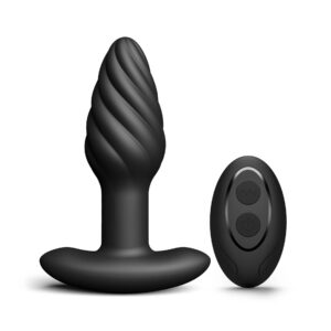 Spin Plug - Spiralna Wibracja i Obracające się Koraliki - Poczuj Ekscytujący Wir Przyjemności!