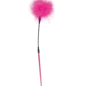 Pink Pompom Whip – Różowy Pejcz z Pompomem do Zmysłowej Stymulacji