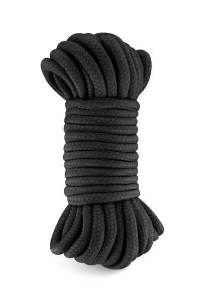 Czarna lina bondage Sweet Caress - Odkryj nowe możliwości eksploracji erotycznych!