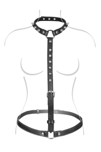 Uwodzicielski Harness na Biust z Kolcami - Odkryj swoje najskrytsze fantazje