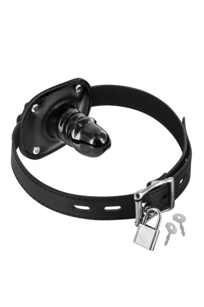 Knebel z wewnętrznym dildem Fetish Tentation - Odkryj zmysłową ekscytację BDSM