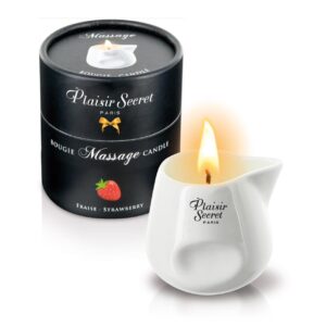 Świeca do masażu truskawkowa 80ml – aromatyczna świeca do relaksującego masażu