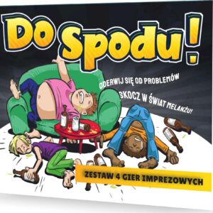 Zestaw 4 unikalnych gier alkoholowych - Odkryj niespotykane ścieżki picia i grupowej rozkminy!