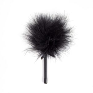 Mini Black Feather Tickler – Czarne Piórko do Zmysłowej Stymulacji