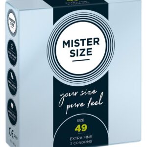 Mister Size 49mm pack of 3