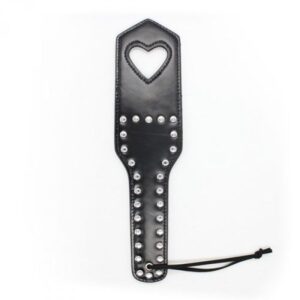 Pejcz Paletta Heart Paddle Black – Czarna Packa z Wzorem Serca