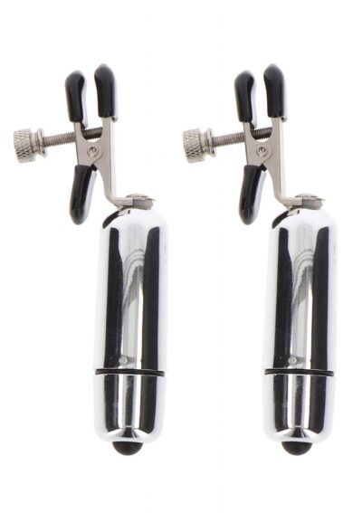 Odkryj nowe rozkosze z eleganckimi i stylowymi zaciskami do sutków TABOOM Adjustable Vibrating Clamps!