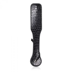 Pejcz Paletta Crocodile Spank Paddle Black – Packa BDSM z Efektem Skóry Krokodyla
