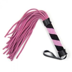 Pejcz Frusta a Frange Line Whip Pink – Różowy Pejcz BDSM z Długimi Frędzlami