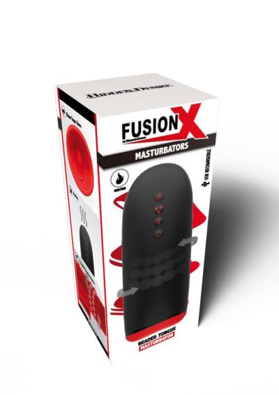 FUSION X - Masturbator z obrotowymi kulami i wibracjami
