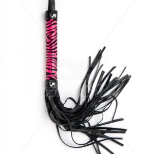 Purple Small Leopard Flogger – Fioletowy Pejcz BDSM z Motywem Pantery