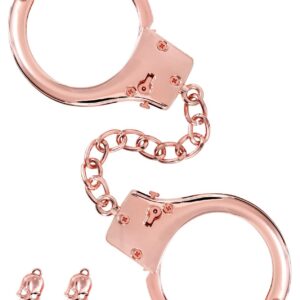 Menottes pour poignets en métal or rose – Stylowe Kajdanki na Nadgarstki