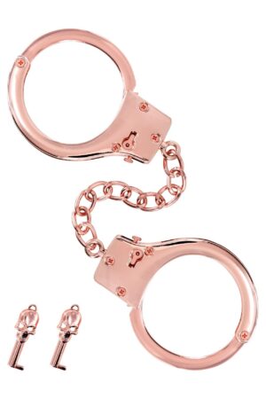 Menottes pour poignets en métal or rose – Stylowe Kajdanki na Nadgarstki