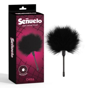 Pleasure Feather Tickler – Czarne Piórko do Zmysłowej Stymulacji i Gry Wstępnej