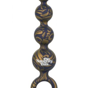 Intensyfikuj swoją przyjemność z Naughty Bits Butt Balls Silicone Booty Beads - Eleganckie kulki analne dla niezapomnianych doznań!