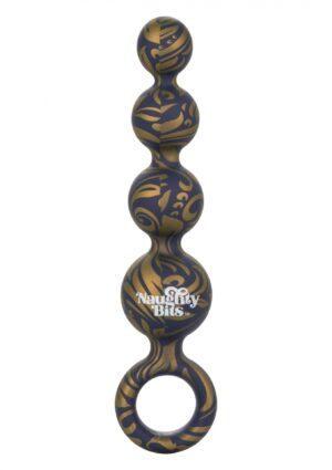Intensyfikuj swoją przyjemność z Naughty Bits Butt Balls Silicone Booty Beads - Eleganckie kulki analne dla niezapomnianych doznań!