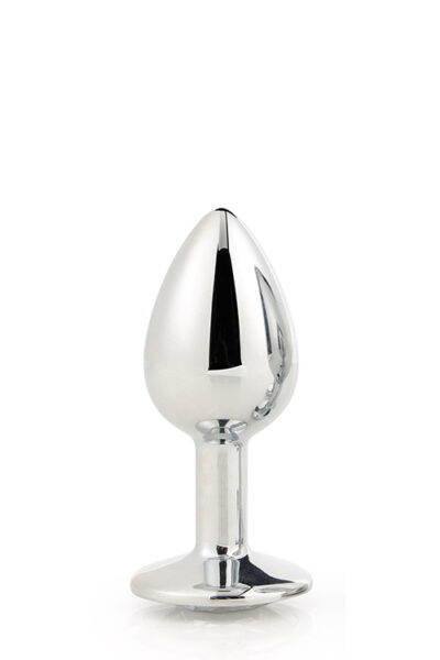 Gleaming Love - Mały plug analny z kamieniem szlachetnym: Elegancja i przyjemność w jednym