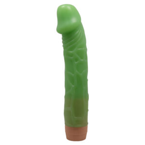 Zielony Wibrator Dildo - Intensywne wibracje, realistyczny design