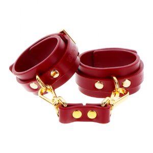 Wrist Cuffs Red – Czerwone kajdanki na nadgarstki z regulacją