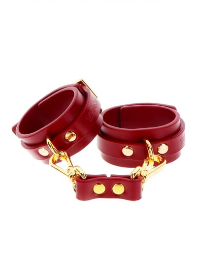 Wrist Cuffs Red – Czerwone kajdanki na nadgarstki z regulacją