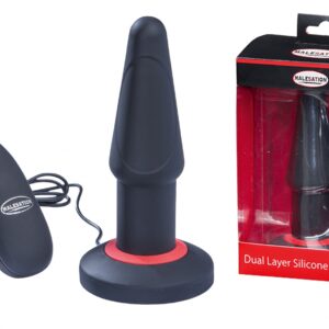 Wibrujący korek analny MALESATION Dual Layer Silicone Plug Vibe L - Intensywna stymulacja prostaty i niezapomniane doznania