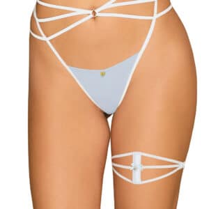 Bielizna   A760 podwiązka biała L/XL