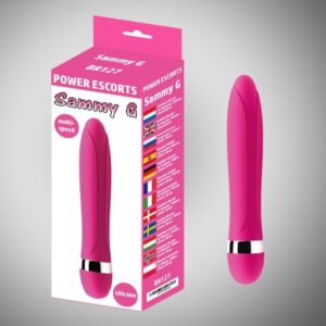 Power eskorty - Wibrator o intensywnych wibracjach, eleganckim designie i długości 18,5 cm