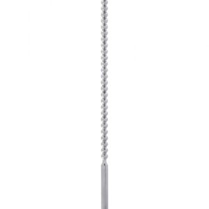 DIP STICK RIBBED 6MM – Żebrowany Penis Plug BDSM ze Stali Nierdzewnej