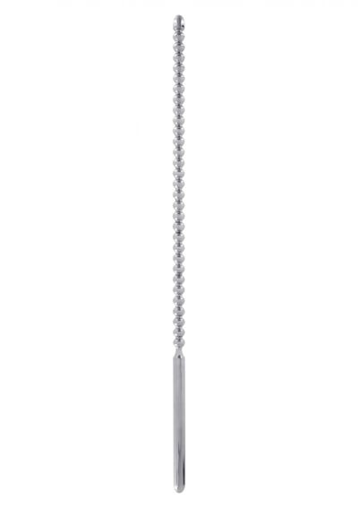 DIP STICK RIBBED 6MM – Żebrowany Penis Plug BDSM ze Stali Nierdzewnej