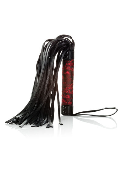 Scandal Flogger With Tag Black – Czarny Pejcz BDSM