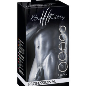 Zestaw pierścieni na penisa / jądra Professional by Bad Kitty - Wzmacniaj wydajność i odkryj ekscytujący styl!