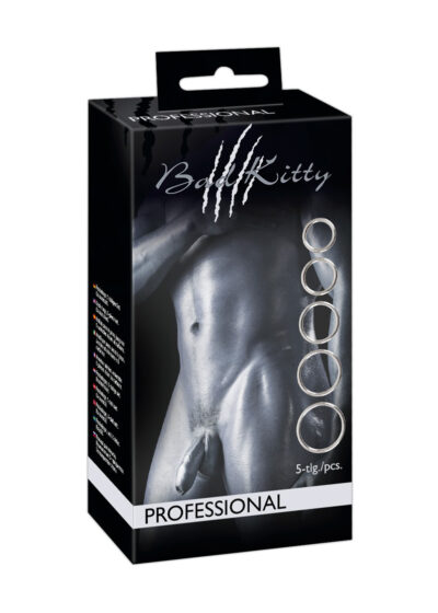 Zestaw pierścieni na penisa / jądra Professional by Bad Kitty - Wzmacniaj wydajność i odkryj ekscytujący styl!
