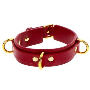 Wyrafinowana Obroża BDSM TABOOM D-RING COLLAR DELUXE - Eksploruj swoje fantazje